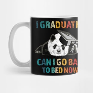 I graduated! Funny Panda Education Congratulation Vintage Mug